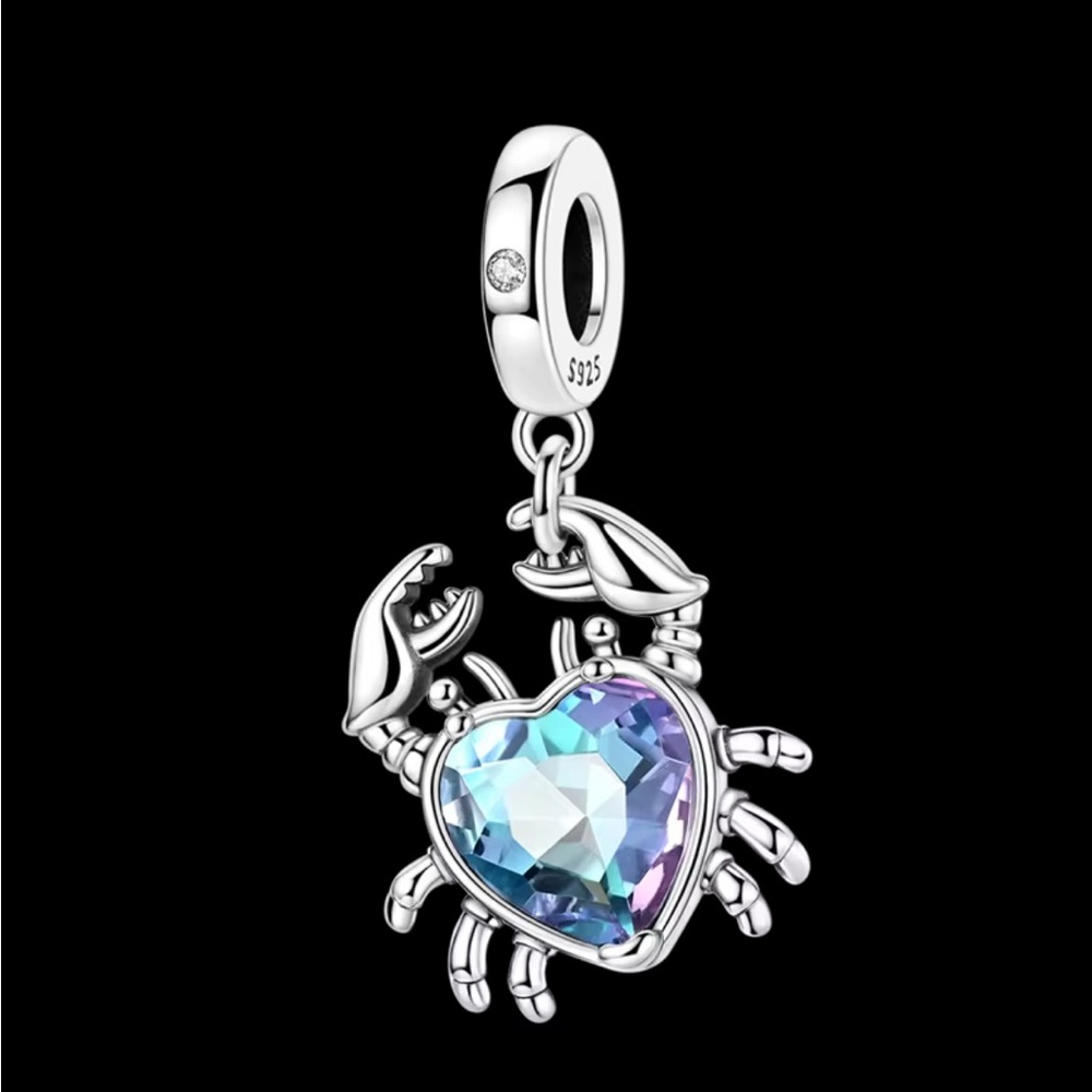 New S925 Crab Pandora Style Charm